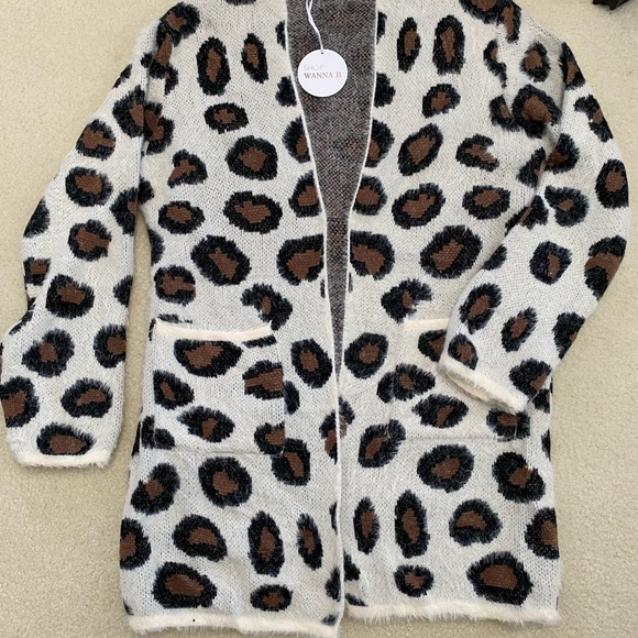 Oversized leopard cardigan - Picture 3 of 4